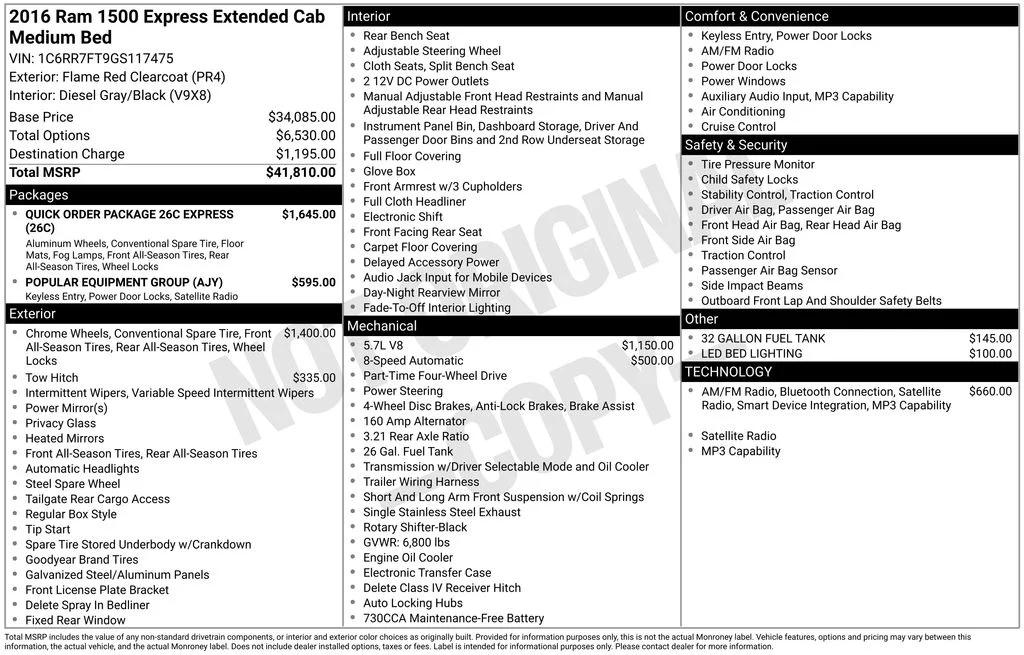 ram ram 1500 pickup 2016 1C6RR7FT9GS117475 image ram ram 1500 pickup 2016 1C6RR7FT9GS117475 image